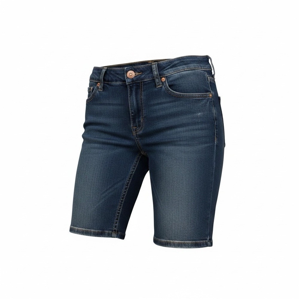 Silver Jeans Co. - Karli Denim Bermuda Shorts Women’s Size 28 Low Rise Y2K Style